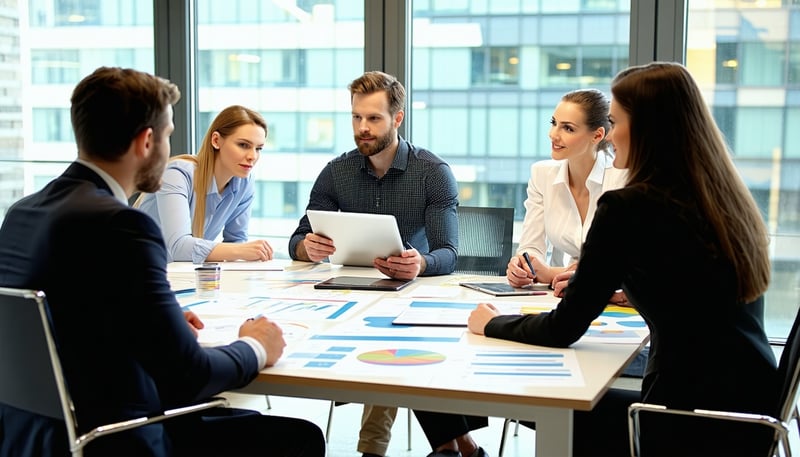 Jorgensen Consulting team collaborating on a project