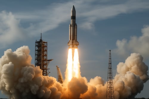 photographic Rocket launching-1
