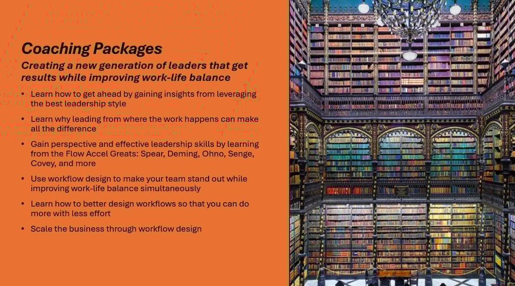 Coaching Packages Overview and a library