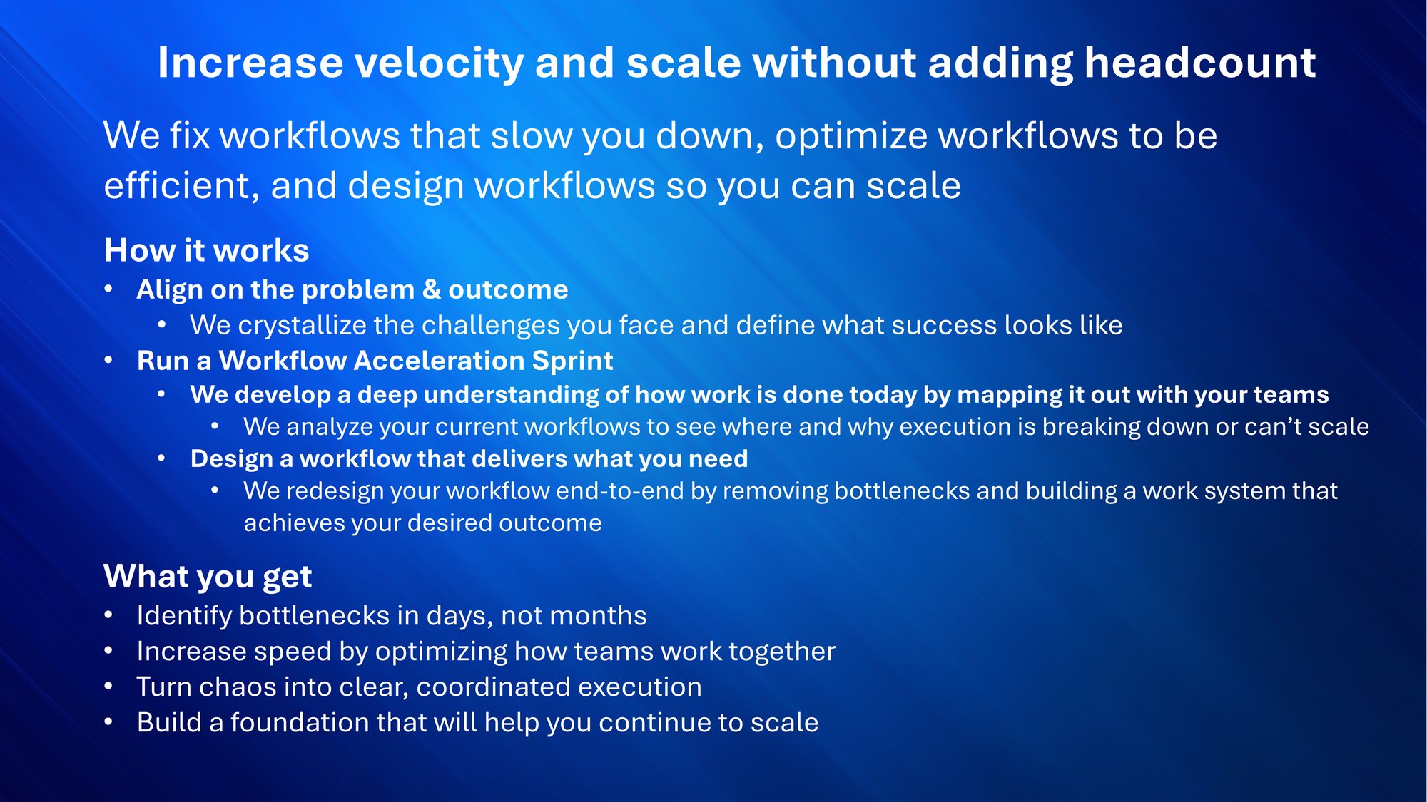 Increase output without increasing headcount - blue3